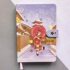Блокнот з комбінованою розміткою в японському стилі "Зимове свято"